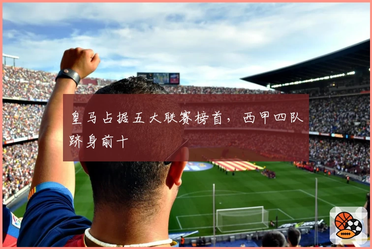 皇马占据五大联赛榜首，西甲四队跻身前十